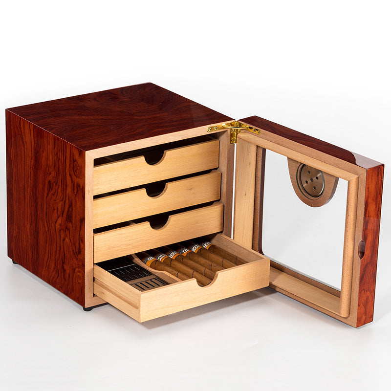 4 Layer Cedar Wood Cigar Humidor