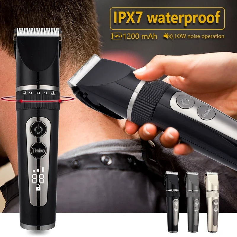 Professional Hair Clipper for Men Rechargeable Electric Razor Hair Trimmer Hair Cutting Machine Beard Trimmer Fast Charging