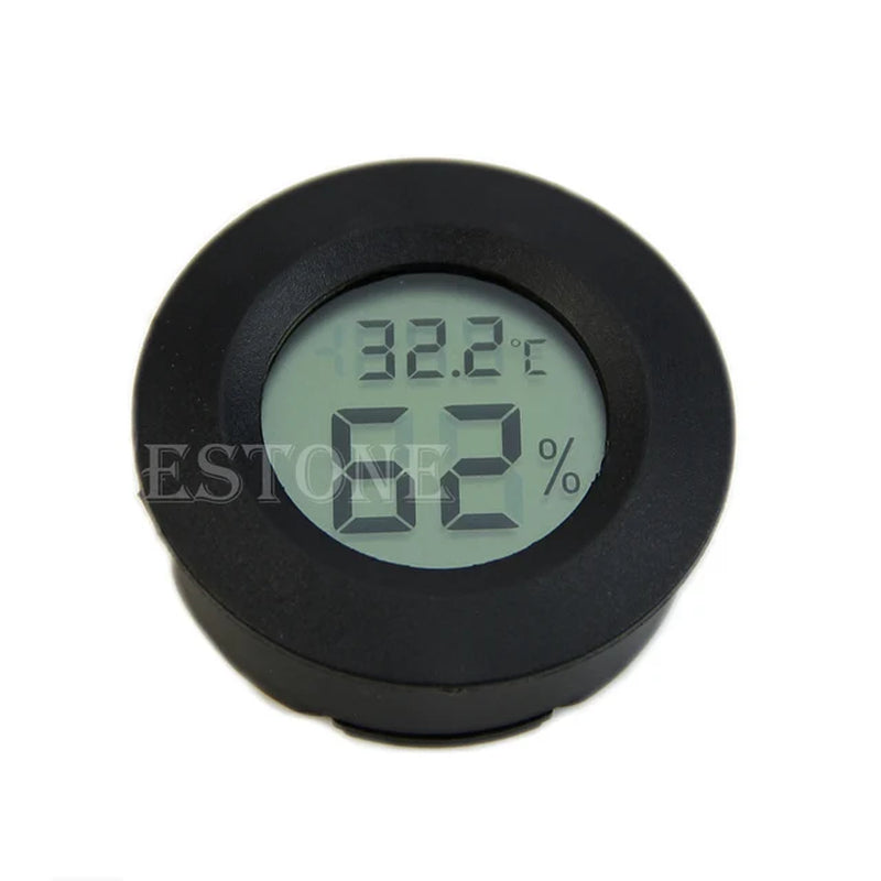 Digital Cigar Humidor Hygrometer Thermometer round Face New Whosale&Dropship