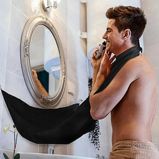 Man Bathroom Apron Men Haircut Storage Waterproof Floral Cloth Male Beard Apron Household Cleaning Male Beard Storage Shelves